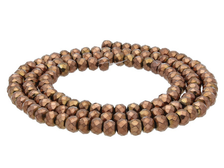 Hematyt / rondelle / 4x3mm / Bronze / 135szt