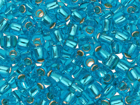 TOHO™ / Round / 11/0 / Silver Lined / Dk Aqua / 10g / ~1100szt