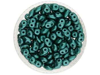 SuperDuo™ / 2.5x5mm / Pearl Coat / Teal / 10g / ~140szt