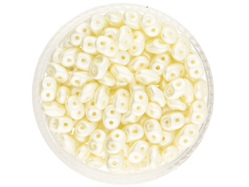 SuperDuo™ / 2.5x5mm / Pearl Coat / Lt Cream / 10g / ~140szt