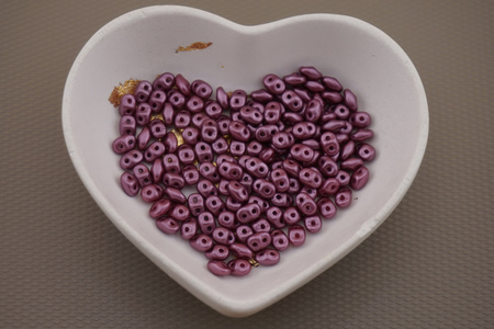 SuperDuo™ / 2.5x5mm / Pearl Coat - Plum / 10g