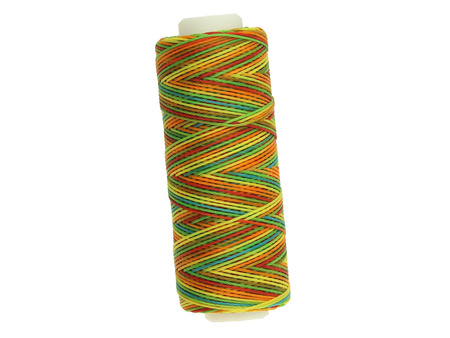 Sznurek do makramy woskowany / poliester / 0.35mm / multikolor / szpulka 60m