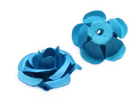 Róża ozdobna / miedziana / matowa /12x6mm / 5szt