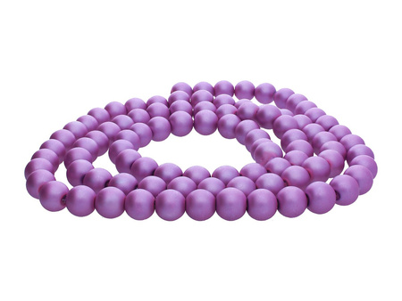 SeaStar™ Satin / kula / 8mm / jasny jagodowy / 120szt
