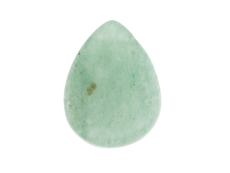 Agat / zawieszka / kropla płaska / 17x13x3.5mm / zielony / 2szt