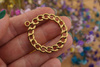 Koło ozdobne / zawieszka ze stali chirurgicznej / 36x14mm / złoty / 1szt