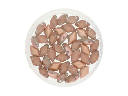 GEMDUO™ / 8x5mm / Matte Apollo / Gold / 5g / ~35szt