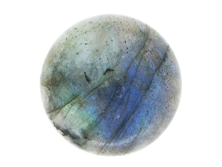 Labradoryt / kaboszon / okrągły / 10x10x6mm / 1szt