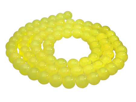 MIST™ / koraliki szklane / kula / 8mm / żółty / 104szt
