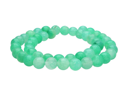 Agat / kula / 8mm / wiosenny zielony / 48szt