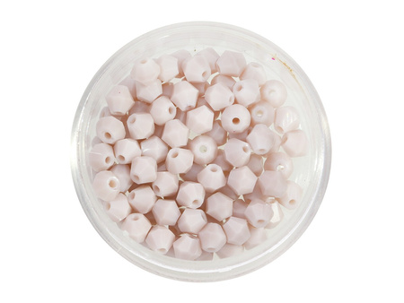 CrystaLove™ / kryształki szklane / bicone / 4mm / jasny wrzosowy / lustrzany / 110szt