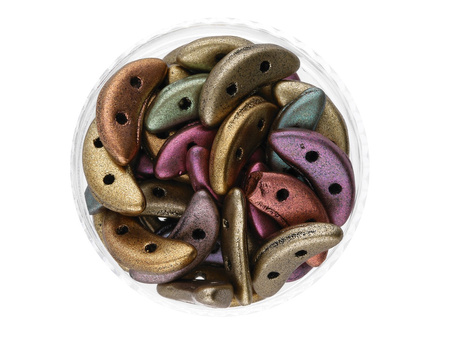 CZECHMATES™ / koraliki szklane / Crescent / 3/10mm / Matte-Metallic / Bronze Iris / 5g
