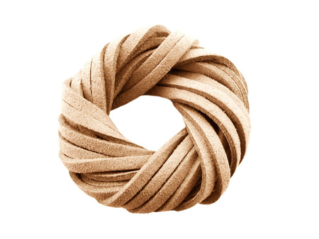 soEasy™ / rzemień zamszowy / płaski / 3x1.5mm / cielisty / 95cm / 4szt