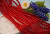 ClearBeads™ / kula szklana / 6mm / czerwony / 140szt