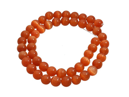 Kocie oko / opal / 8mm / tycjan / otwór 1mm / 50szt