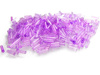 Koraliki szklane drobne, fioletowe / transparentne / rurka / 6x2mm / otwór 1mm / 1000szt