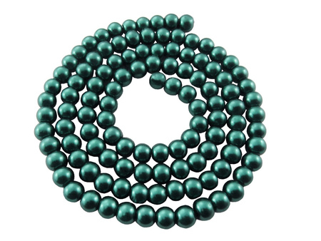 Koraliki szklana perła kula 12mm / morski / otwór 1.2mm / 70 koralików