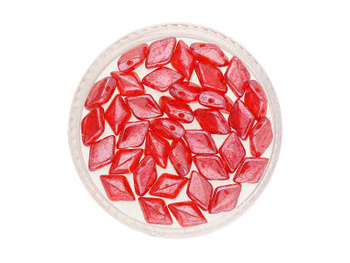 GEMDUO™ / 8x5mm / Luster / Siam Ruby / 5g / ~35szt