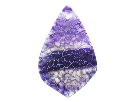 Agat / zawieszka / kropla nieregularna / 53x33x4mm / fioletowy / 1szt