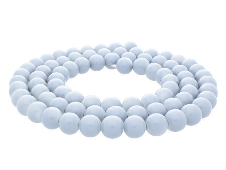 Koraliki powlekane / kula / 10mm / jasny popielaty / 85szt