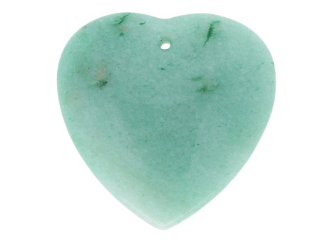 Awenturyn / zawieszka / serce / 35x35x8mm / 1szt