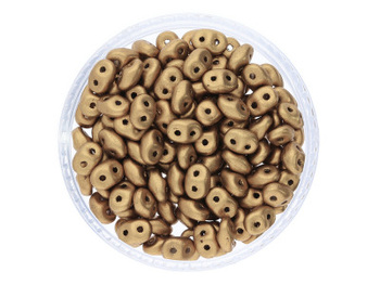 SuperDuo™ / 2.5x5mm / Matte Metallic / Flax / 10g / ~140szt
