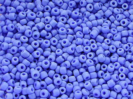 Koraliki szklane drobne, opaque lusterd / periwinkle / 2,3mm / otwór round / 20g