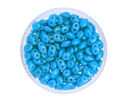 SuperDuo™ / 2.5x5mm / Gold Shine / Blue / 10g / ~140szt