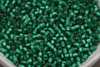 TOHO™ / Round / 8/0 / Silver-Lined Frosted Dk Peridot / 10g 