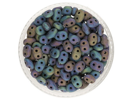 SuperDuo™ / 2.5x5mm / Matte / Iris Blue / 10g / ~140szt