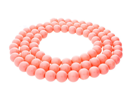 Milly™ / koraliki szklane / kula / 4mm / łososiowy / otwór 0.7mm / 205szt