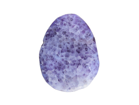 Agat / kropla nieregularna / fasetowana / 36x27x8mm / fioletowy / 1szt