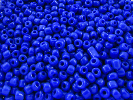 Koraliki szklane drobne, opaque Cobalt / 2,6mm / otwór round / 20g