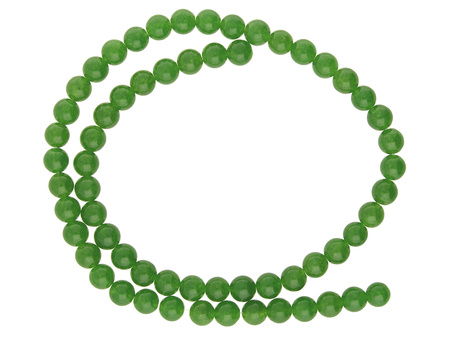 Chalcedon / kula / 6mm / zielony, oliwkowy  / sznur / 60szt