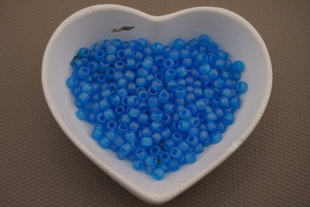 TOHO™ / Round / 6/0 / Transparent-Rainbow Frosted Aquamarine / 10g