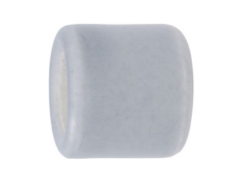 Koraliki ceramiczne / walec / 17x15.5x15.5mm / kolor popielaty / otwór 9.5mm / 2szt