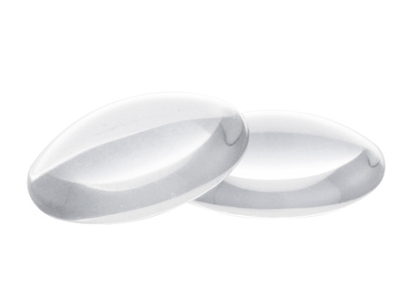 Kaboszon szklany / przezroczysty / 20mm / okrągły / 8szt