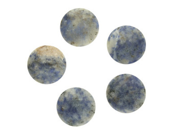 Sodalit / kaboszon / okrągły / 25x25x6mm / 1szt