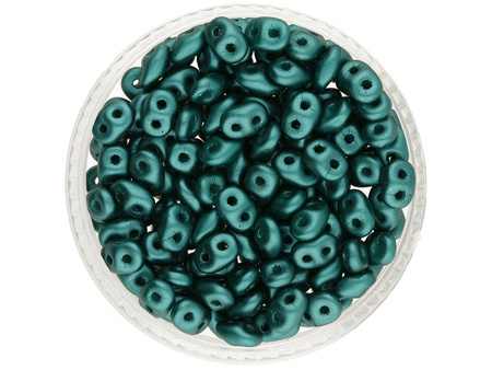 SuperDuo™ / 2.5x5mm / Pearl Coat / Teal / 10g / ~140szt