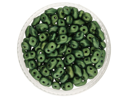 SuperDuo™ / 2.5x5mm / Gold Shine / Green / 10g / ~140szt