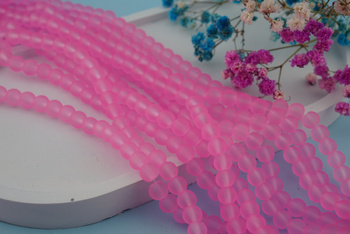 frozen™ / kula / 6mm / Różowa Landrynka / około 140szt