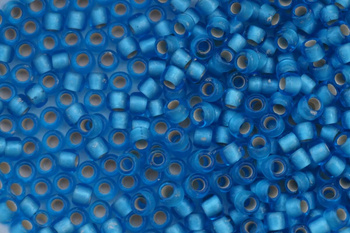 TOHO™ / Round / 8/0 / Silver-Lined Frosted Dk Aquamarine / 10g / ~410szt