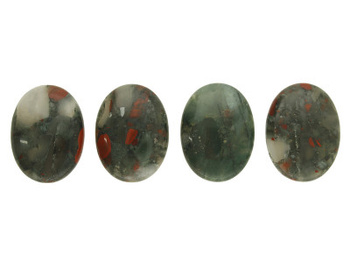 Jaspis smoczy / kaboszon / owalny / 40x30x8mm / 1szt