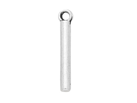 Pałeczka / zawieszka / 24x4x3mm / srebrny / 4szt