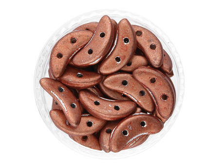 CZECHMATES™ / koraliki szklane / Crescent / 3/10mm / Saturated Metallic / Copper / 5g