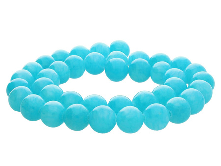 Jadeit / kula / 12mm / lazurowy / 34szt