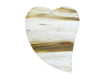 Kwarc tygrysi / zawieszka / serce / 52x44x6.5mm / 1szt