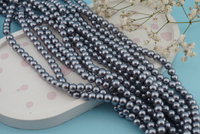 SeaStar™ / szklane perły / kula / 6mm / srebrny / około 150szt