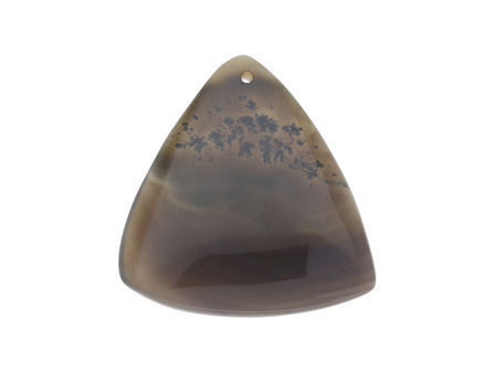 Agat / zawieszka / trójkąt / 45x44x6.5mm / brązowy / 1szt