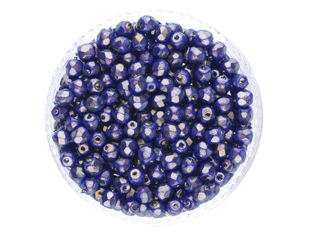 Firepolish™ / koraliki szklane / 3mm / Halo Ethereal / Ultramarine / 40szt